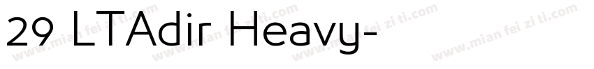 29 LTAdir Heavy字体转换